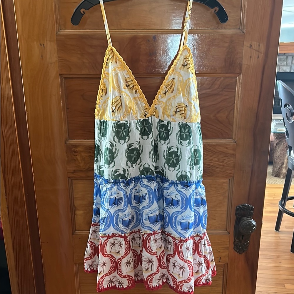 Farm Rio Colorful Strappy Mini Dress